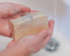 washing hands with Lavender soap