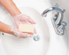 washing hands with purity unscented goat milk soap for a natural, gentle clean