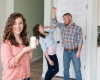 three people showing deodorant
