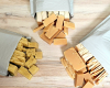 end pieces of natural soap in bags