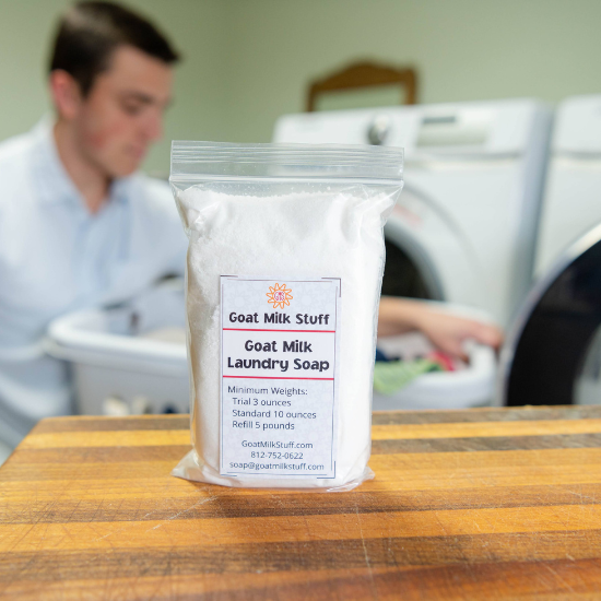goat milk laundry soap for naturally clean clothes