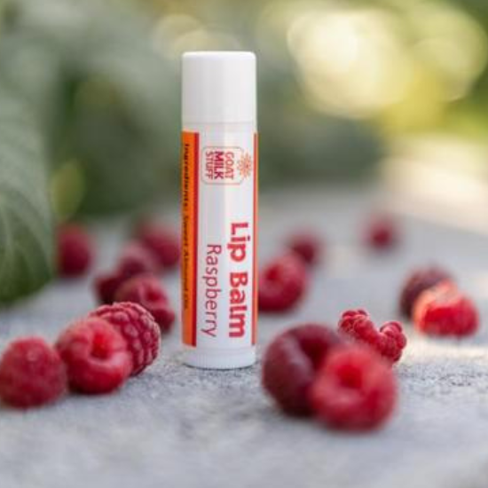 raspberry goat milk lip balm