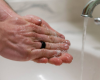 Using goat milk soap to wash hands