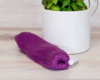 Purple bath scrub soap saver